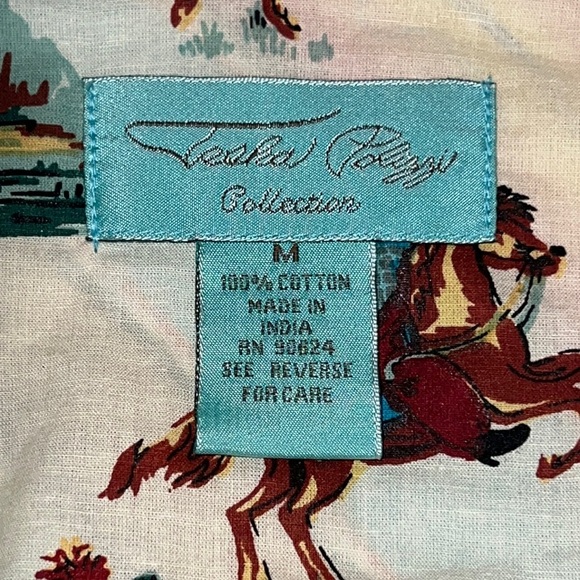 Tasha Polizzi Womens Southwestern Snap Button Shirt Sequin Horse Size Medium - Picture 8 of 14